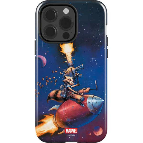 Marvel Rocket Raccoon Rocket Ride iPhone 15 Pro Impact Case